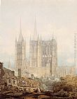 Famous West Paintings - Lincoln Cathedral from the West